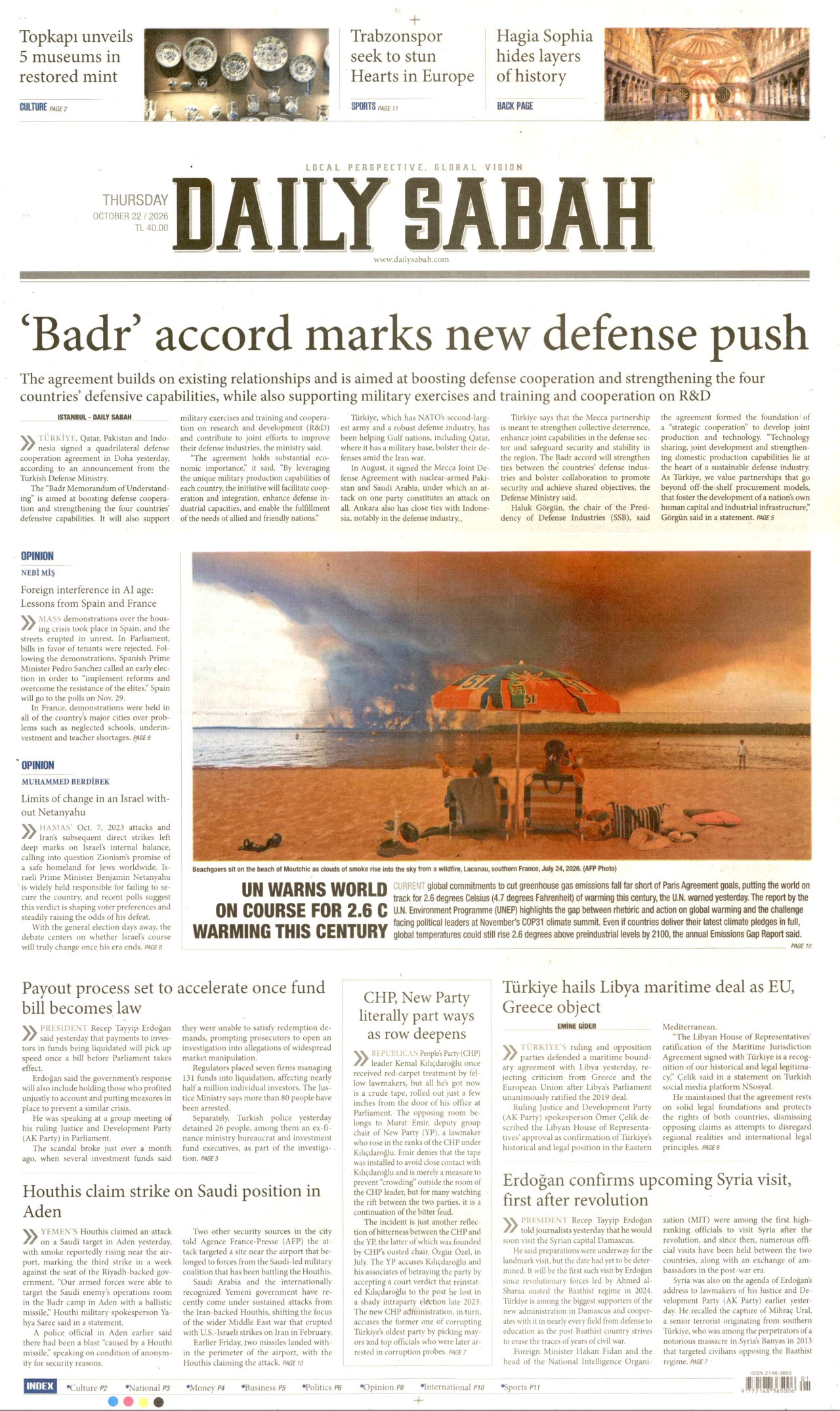 Daily Sabah Gazetesi gazetesi manşeti
